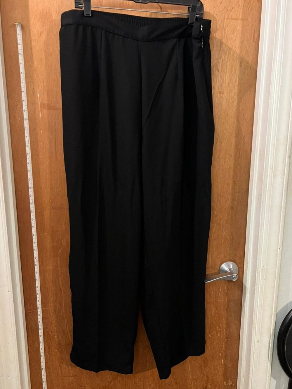 🐻Size 1X - Kaktus - Black Elastic Waist Slacks - W37"/L29"